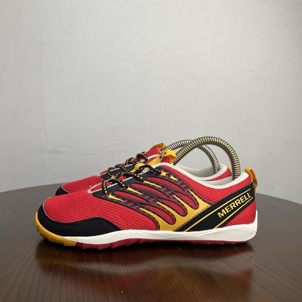 Merrell Shoes Kids Youth 2 True Red Yellow Athletic Low Top Sneaker J95917